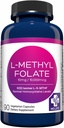 MD Life L- Methylfolate 10 mg συμπλήρωμα - Professional- Grade Active L Methylfolate συμπλήρωμα - 90 κάψουλες - L- Methylfolate 10mg - Μέγιστη ισχύς MTHFR W/ Essential Amino Acids