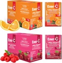 Energi- C Orange & Raspberry Multivitamin Drink Mix Powder Vitamin C 1000mg & Elektrolyter med Real Fruit Juice Natural Energy & Immune Support til kvinder & Mænd - Non- GMO Vegan & Gluten Free - 60 Greve