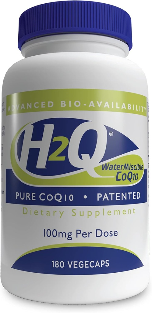 H2Q CoQ-10 dengan 8X Higher Absorpsi Over The Standard Q-10 124; Clinically Studied 124; Cardiovaskular dan Mitokondria Fungsi Dukungan Alasan 124; Vegan Certifikasi 124; Non-GMO oleh NURU Kesehatan (Paket 180)