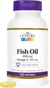 21st Century Fish Oil 1000 mg Softgels, 120 Počet