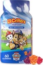 Lill Crieters Paw Proper Gammy Vitite Daily Gammy Comvitain for child, วิตามิน C, D3 สําหรับ immun Super, Orange and Bluebrie Flavors, 60 Gammamy