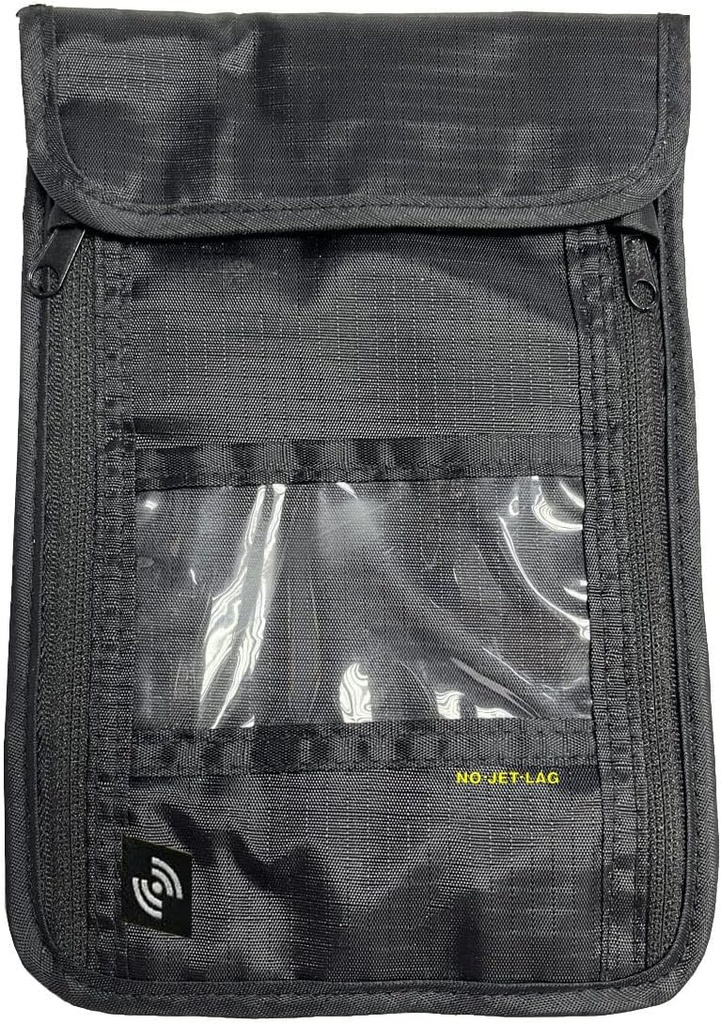 NO Jet Lag Travel Neck Pouch, Passport/Money Holder for Travel with RFID Blocking technology, Hidden Travel Pouch to Protect Cash, Kreditné karty, Telefóny, Cestovanie Essential