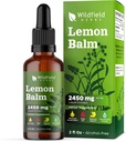 2 Lemon Balm Extract Drops Liquid 2000mg (Melissa officinalis) Билкови добавки Absorbs По-добре от капсули, 2 месеца доставка, 84 Сервизи, Алкохол-свободна Тинктура - 2 Oz, Опаковка от 2