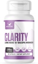 Clarity | Lions Mane + Bacopa - 3rd Party Tested, Filler-Free, 임상적으로 투약, 60 Count (Pack of 1)