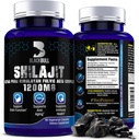Blackbull Shilajit tinh khiết của Hy Lạp Sơn capsules - tự nhiên Shilajit Resit Resin Resit với 20% dung dịch axit Fulvic, Y tế não, tăng viện Immunune - Hymical Shilajit