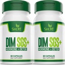DIM SGS + - ฮอร์มอน + Detox, Encourages Etrogen Metabosismal, Hormone ดุลยภาพ, Hormonal Acne Supples, Suppples, Serports, ความช่วยเหลือควบคุม appetite, Promotes Detoxification( 2)