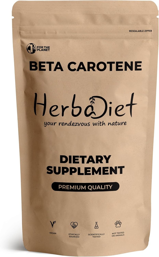 Beta-caroteen 10% Vitamine A en 2 IE Poeder Immuunsysteem Ondersteuning, Antioxidant Supplement 