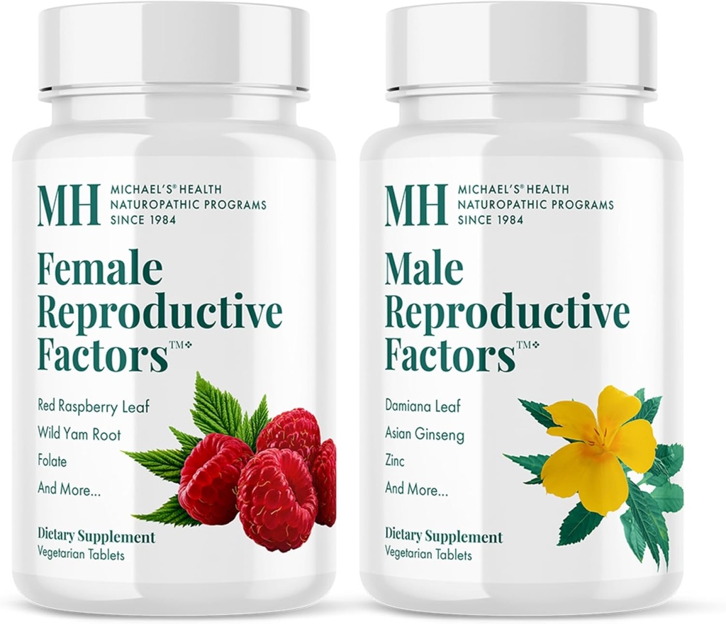 Salut MICHAEL Naturopath Programes Male i Factors reproductius de l'empresa - 60 Sandts Vegetarian Per Ampolla - Nutèrgens per a la Implementació de la Concepació - 20 Servings Peramp