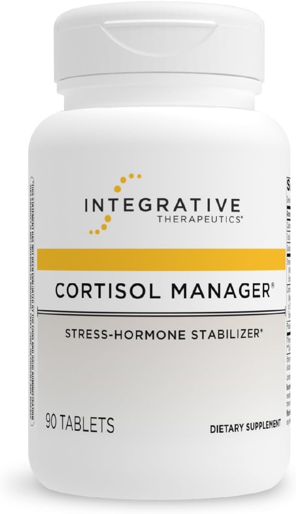 Integrative Therapeutics Cortisol Manager - Adrenal Health Support Supplement for Healthy Stress Response* - Vegan, Dairy-Free & Gluten-Free - 90 Cápsulas (45 Servings)