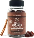 Ceylon Cinnamon Sugar- Free Gummies - 120ct Yep 124; 2000mg Per Servering Mep 124; Antioxidant & Joint Support Mep 124; Lækker Apple Pie Flavor Mep 124; Vegan & Gluten- Free Cinnamon Supplements