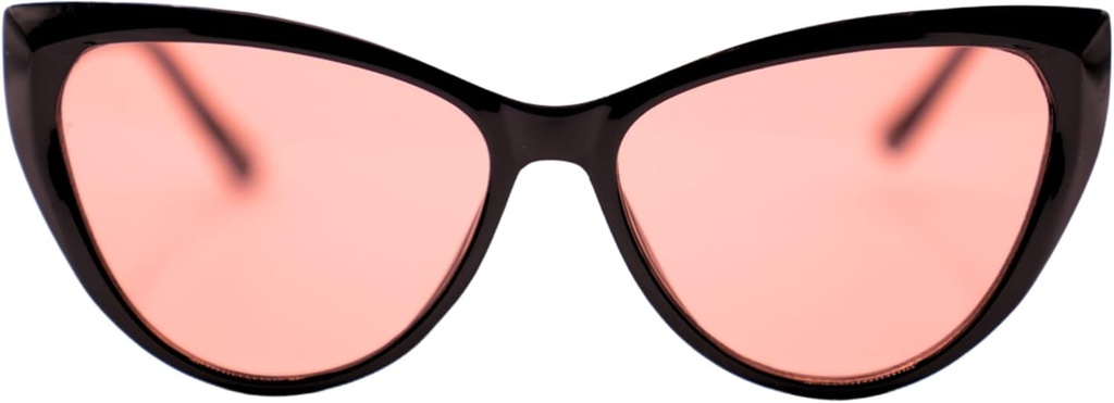 FL-41 Migraine Glasses Transitional Lens for Indoor/Outdoor Light Sensitivity " Photophobia Cat Eye hardcase