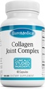 EuroMedica Colagen Complex comun - Suplimentul Colagen pentru Asistenta Sanatatii Comune - Supliment alimentar cu extract Boswellia & Tip II Colagen - Suport Inferior Back & Knee - 60 Capsule