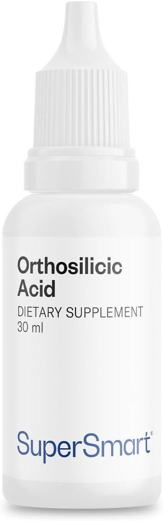 Supersmart - Ortosilicic Acid (Avancerad Formel) - Silicon Supplement - med MSM, Choline, Carnitine, Boron, Minerals | Non-GMO & Gluten Free - 30 ml