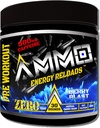 AMMO ® Energy Reloads ™ Pre Workout Mills - 300mg Caffeine Zero Sugar Vital Aminos and Electrolytes No Dirbtiniai skoniai ar spalvos (Berry Blast)