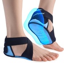 Plantar Fasciitis 冰囊带脚跟和 Sole Gel 覆盖, 2PCS Gel Heel 杯 止痛保护者, Achilles Tendonitis 的可调整脚步冰囊包