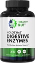 בריאות GutoZyme מקס חיזוק Enzymes | Inulinase, Amyloglucosidase & Invertase עבור תמיכה FODMAP | Protease, Amylase & Lactase עבור Bloating, Gas & Indigestion הקלה | 90 משרתים