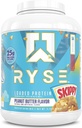 RYSE nạp nguyên liệu Protein Powder - Skippy Bơ đậu phộng - 25g Whey Protein & Tập trung với prebiotic Fiber & MCTs - Low Carb, Low Sugar, reportive- Friendly - 54 Phục vụ / 4 lb Tub