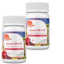 Zahler - Junior Vitamin D3 + K2 Chewable Tablets for Kids| Vitamin D for Kids 2000 IU | Delicious Vitamin D K2 Chews to Support Healthy Bones & Teeth - Kosher, Less Sugar Than Gummies (2 Pack)