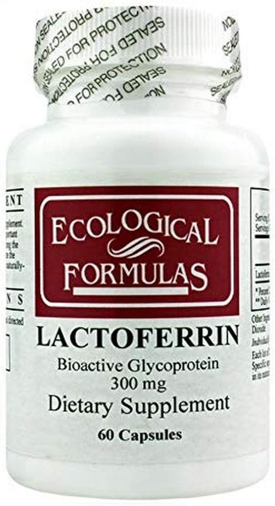 Ecologische Formules Lactoferrin 300 Mg, Wit, 60 Tellen