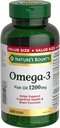 Gamtos Bounty Omega-3 1200 mg 200 skaičius