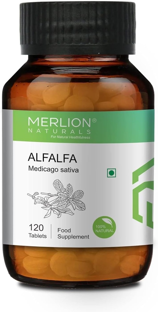 Sheltr Alfalfa Tablets, Medicago Sativa, All Natural, Pure Kräuter 500mg x 120 Tabletten