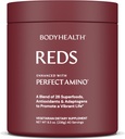 BodyHealth Reds Enhaned with PerfectAmino - Daily Superfood Smoothie Powder with Antioxidants, Adaptogens, Phytonutrients, Fruit, Prebiotics, Probiotics, Fiber, and Protein - 40 Servings