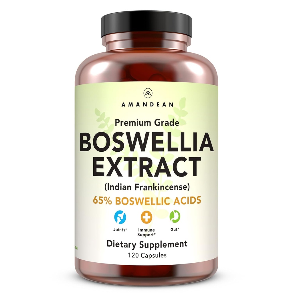 AMANDAN Boswellia Serrata seck. 500mg 120 Vegie Capsules. 65% Boswellic access with AKBA. เครื่องดูดฝุ่นแบบอินเดีย แฟรงกี แชมเปียน ความร่วมมือด้านสุขภาพ (Packing May Vary)