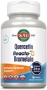 KAL Quercetin Reacta-C Bromelain Imune 支持补编,24小时Imune Defense with Bioflavoids,维生素C 1000mg和Quercetin 500mg, Vegan, Gluten Free, 60天保障, 30 Servi, 60平板