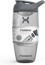 Promixx Pursuit Protein Shaker Bottle (24 oz) – Silent No-Ball Mixer, Leak-Proof Lid, BPA/BPS & Phthalate-Free ECOZEN – Easy-Clean Shaker Cup for Protein Shakes, Pre & Post-Workout Smoothies