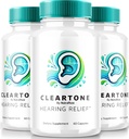 NutraRize (3 balenie) ClearTone Tinnitus, Clear Tone pilulky pre sluch, ClearTone pilulky Supplement pre celkové zdravie ucha, Oficiálne sluchové podporné kapsule, ClearTones Review (180 kapsule)