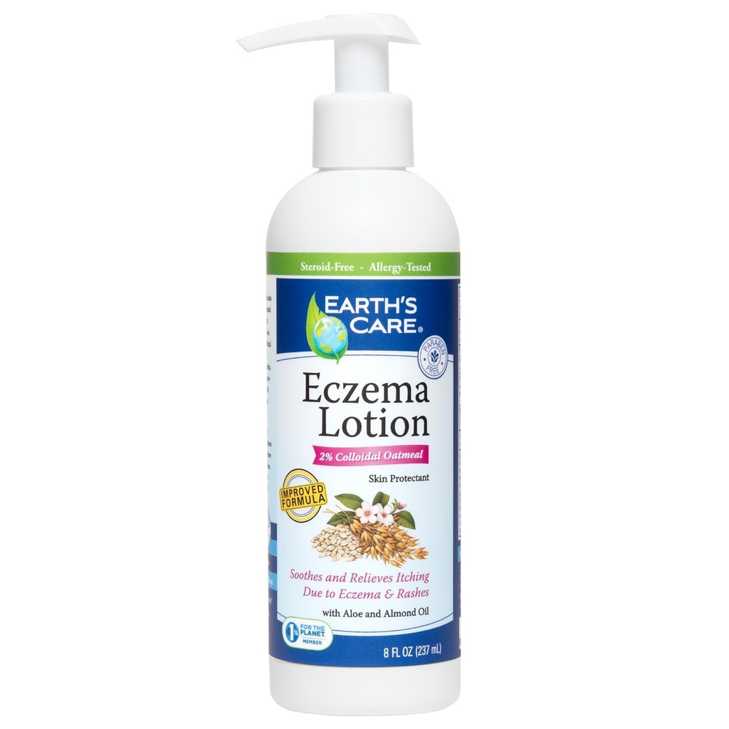 Eczema Lotion - Natural Lotion for Eczema - Safe and Mild Eczema Lotion for Adults and Kids - 8 Fl OZ. (237 мл)