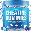Creatine Gummies는 남자와 여자를 위한 5g Creatine Monohydrate로 주입해, 힘, 내구시간, 근육 Instantized Creatine, Micronized 청결한 HCL에 의하여 균형을 잡은 Creatina Monohidratada en Polvo (90 Gummies)