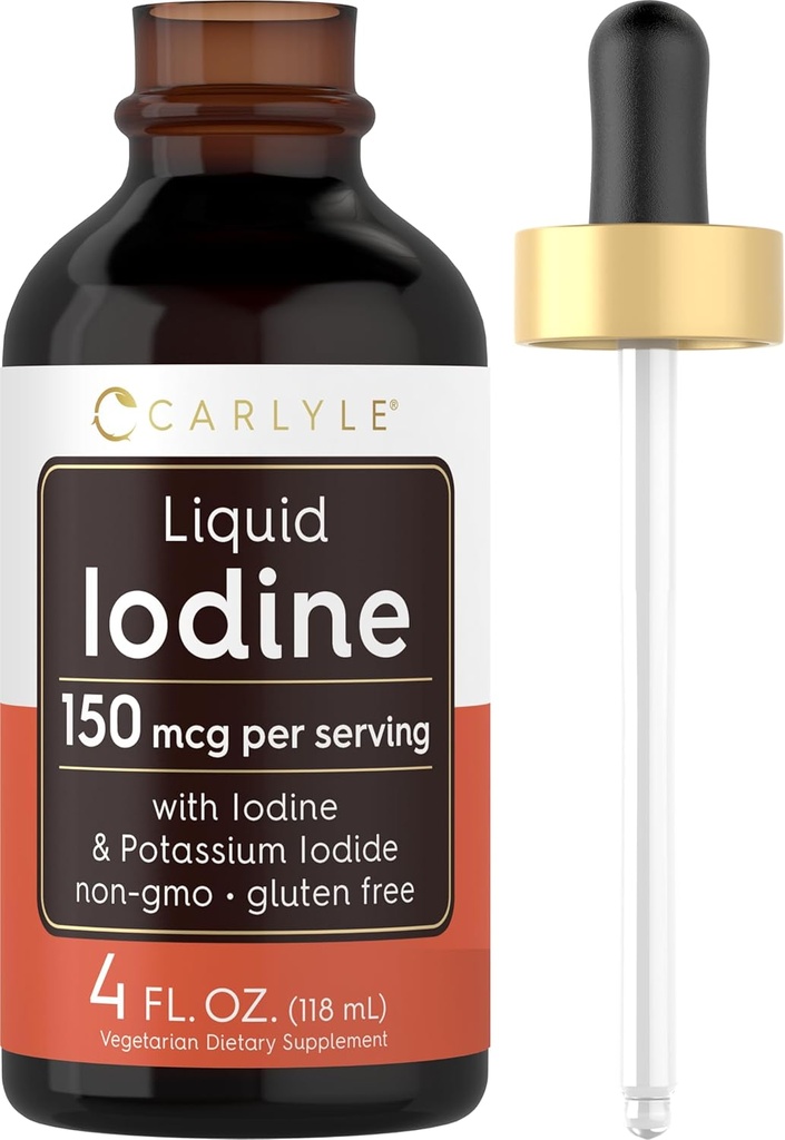 Carlyle Liquid Iodine Drops 4 fl oz  по 150 mcg  год.
