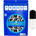 Capsulin Maat 4 Lege capsules, zwart/schoon - 1000 Telling 