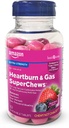 Basic Care Heartburn & Gas SuperChews Chewable Tablets, 혼합 Berry, 82 조사 (이전 SoundHealth)