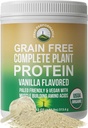 Biologische Paleo Grain Gratis Plant Based Raw Vegan Protein Poeder. Verbazingwekkend Aminozuur profiel en minder dan 1 gram suiker. met hennep en pea eiwit Vanille smaakt