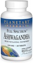 Planetary Herbals Ashwagandha, Full Spectrum 570 mg Rejuvenating Tonifier - 60 Tablet
