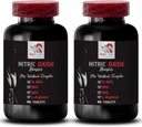 Α-κετογλουταρικό ασβέστιο - NITRIC OXIDE HOORTER - σκόνη νιτρικού οξειδίου L-αργινίνη, αντλία μυών, Εκπαίδευση αντοχής, δύναμη άσκησης, Αθλητική ώθηση, συμπλήρωμα GKG 2 Φιάλη 180 δισκία