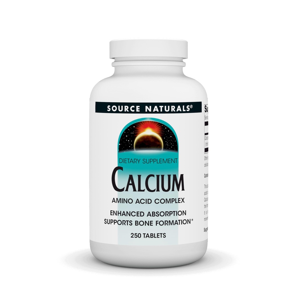 Source Naturals Calcium, Amino Acid Complex - 250 Tablets | Enhanced Absorption that Supports Bone Formation*