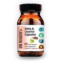 DR WAKDE's Amla & Licorice Capsules (60 Veg Caps, for Acid Indigestion, Ayurvedic Supplement, Vegan, Herbal, All Natural, Made in UK)