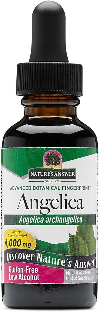 Resposta da natureza Angélica Raiz com álcool orgânico, 1-Fluid Ounce