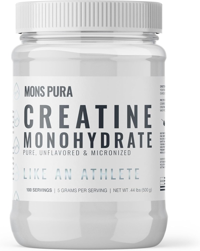 100% Pure Creatin Monohydrate Powder 500g 