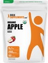 BulkSupplements.com Organic Apple Powder - Apple Fruit Powder, Fiber Supplement for Digestive Support - Natural & Gluten Free, 5g per Serving, 250g (8.8 oz) (Pack of 1)