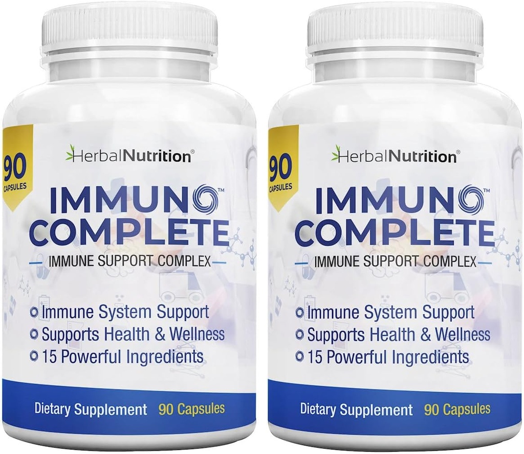 Immuno Vitamin C, D, sink, maşın, Yaşlıberry və Immune Support üçün 10 daha sinergistic materialları ilə bir Immune Support Tamamlandı (2)