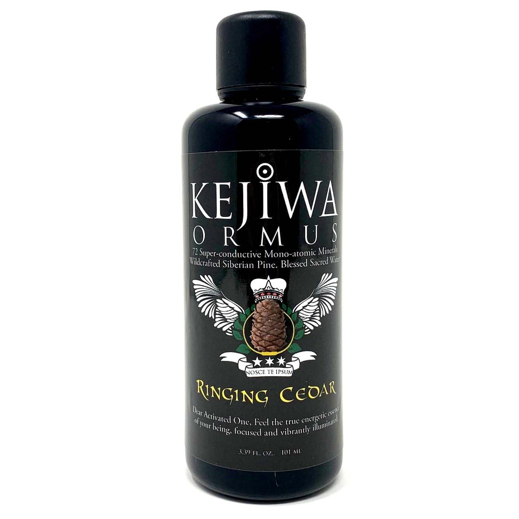 Kejiwa RING CEDAR Ormus: Siberian Pine Mono-atomic Ormus Minerals for Third Eye Activation, Vitality & Energy Support 3.4 fl oz