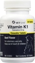 Vet One Vitamin K1 Chewable Tablets - Vitamin K1 for Dogs, Beef-Flavored Chewable Vitamins for Cats and Dogs (50 Tablets, Phytonadione 50mg)