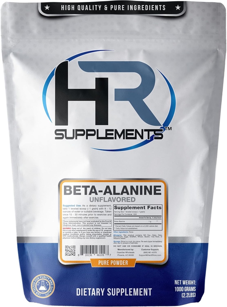 Beta-Alanine Recember, 1 Kilogram (2.2 Lbs), Unflavored, Lab-Tested, Scoop part
