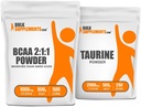 BulkSupplement BCAA 2:1:1 500g + Taurine 500g Bunle
