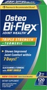 Osteo Bi-Flex Glucosamine Triple Strength Plus Turmeric Supplement with Curcumin for Joint Support and Range of Motion, 60 eguneko hornidura, 120 estalitako tabletak, osasun elikadura osagarri bateratuak