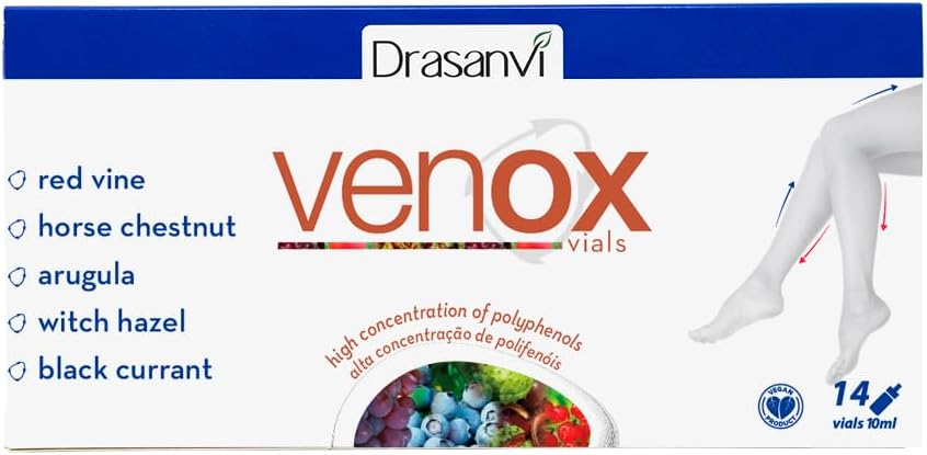 Draganvi Venox Vals 14 Vals 10ml Only Weets 14ml - Warml - Daily - Food Food Supplement - Ressofts - Returns - Ingriteds - Hoots - C., E.